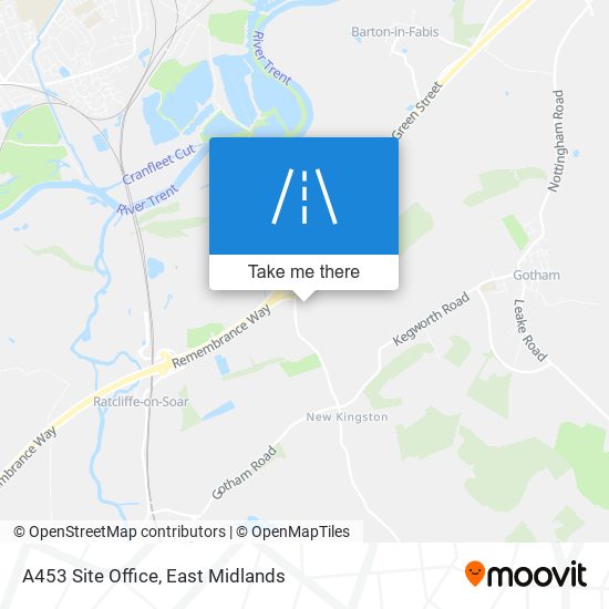 A453 Site Office map