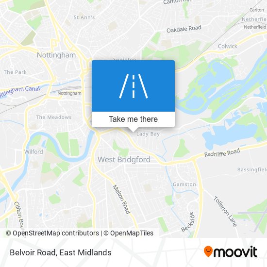 Belvoir Road map