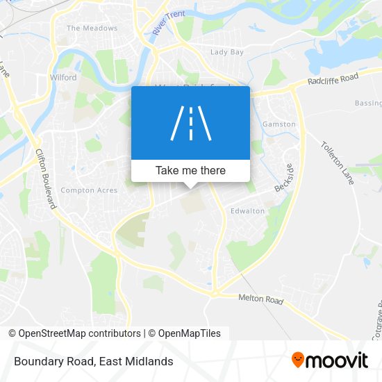 Boundary Road map