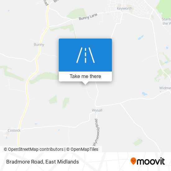 Bradmore Road map