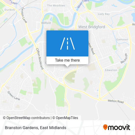 Branston Gardens map