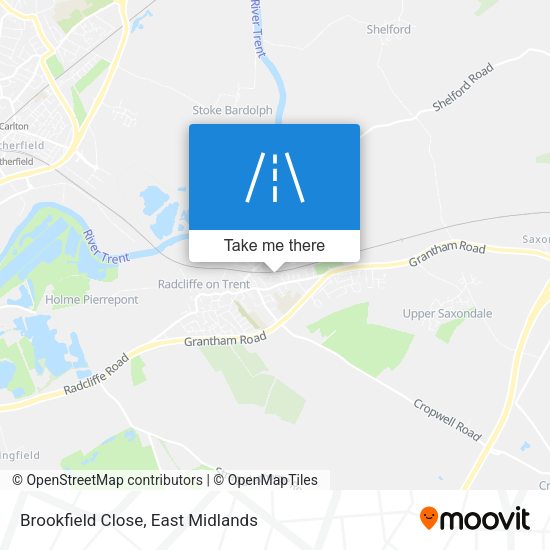 Brookfield Close map