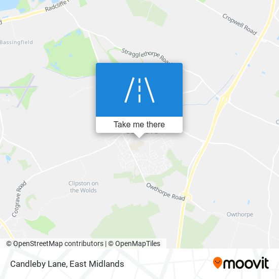 Candleby Lane map