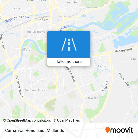 Carnarvon Road map