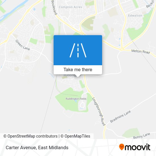 Carter Avenue map