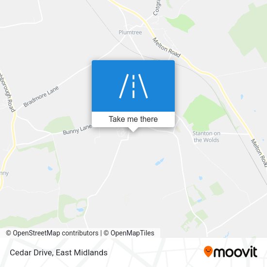Cedar Drive map
