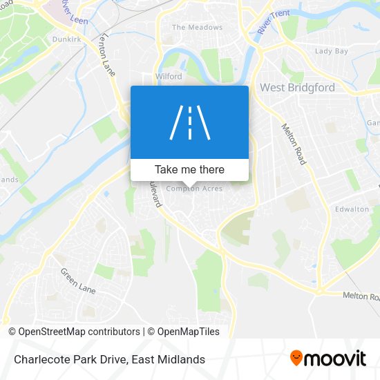 Charlecote Park Drive map