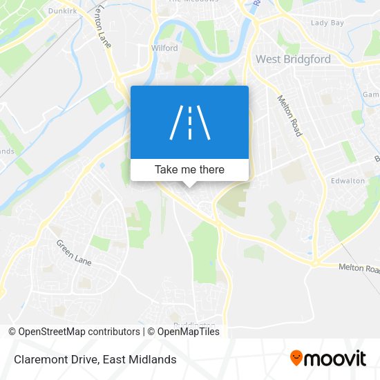 Claremont Drive map
