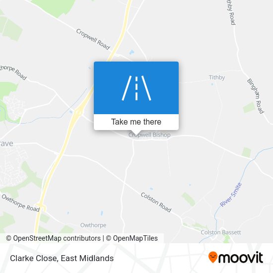 Clarke Close map