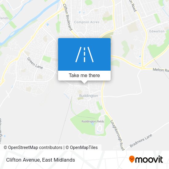 Clifton Avenue map