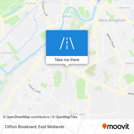 Clifton Boulevard map