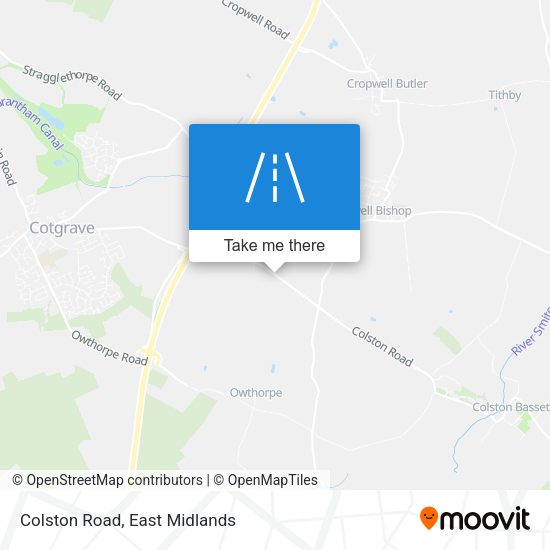 Colston Road map