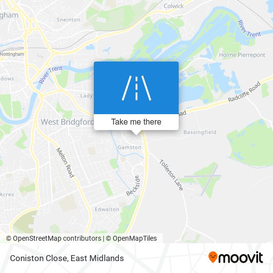 Coniston Close map