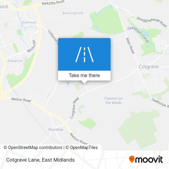 Cotgrave Lane map