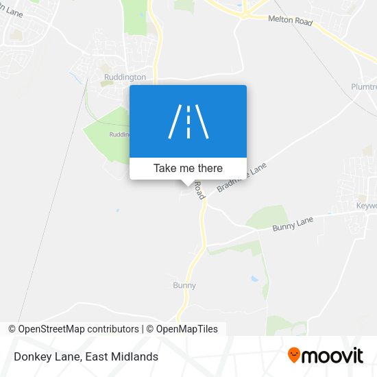 Donkey Lane map