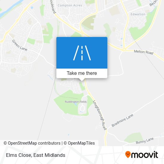 Elms Close map