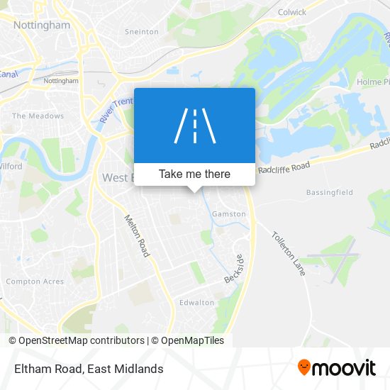 Eltham Road map
