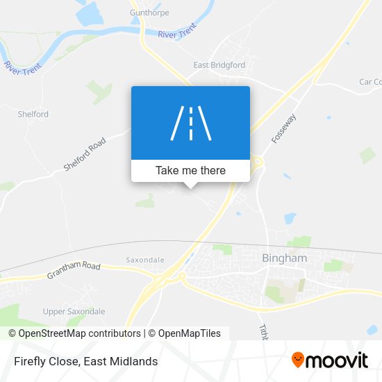 Firefly Close map