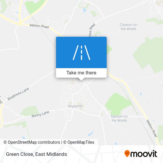 Green Close map