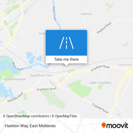 Haddon Way map