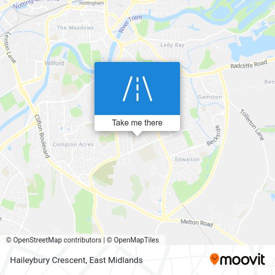 Haileybury Crescent map