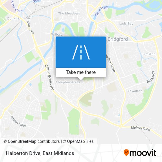 Halberton Drive map