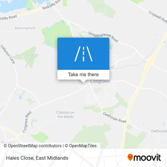 Hales Close map