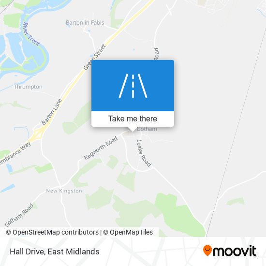 Hall Drive map