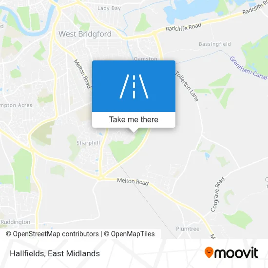 Hallfields map