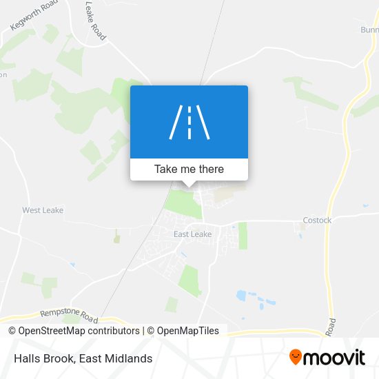 Halls Brook map