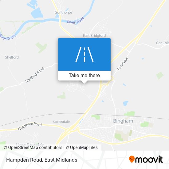 Hampden Road map