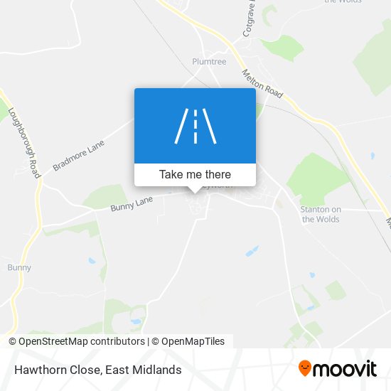 Hawthorn Close map