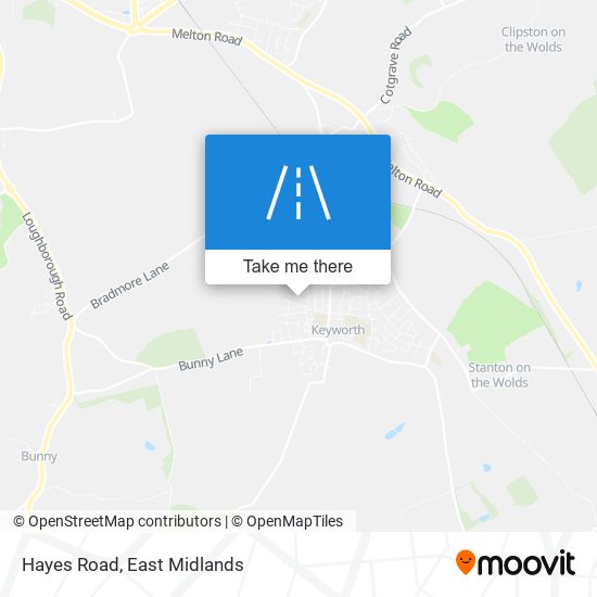 Hayes Road map