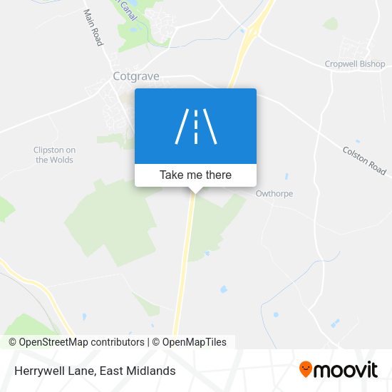 Herrywell Lane map