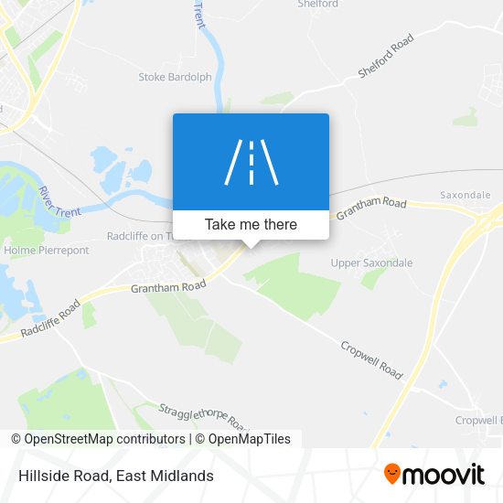 Hillside Road map