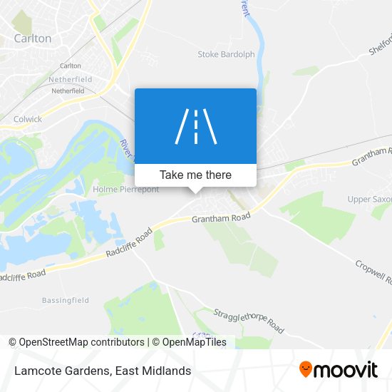 Lamcote Gardens map