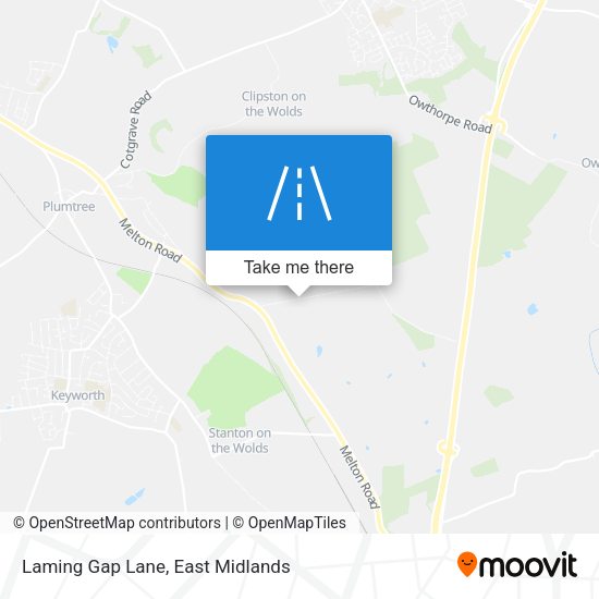 Laming Gap Lane map