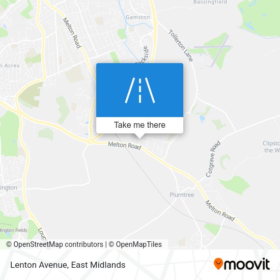 Lenton Avenue map