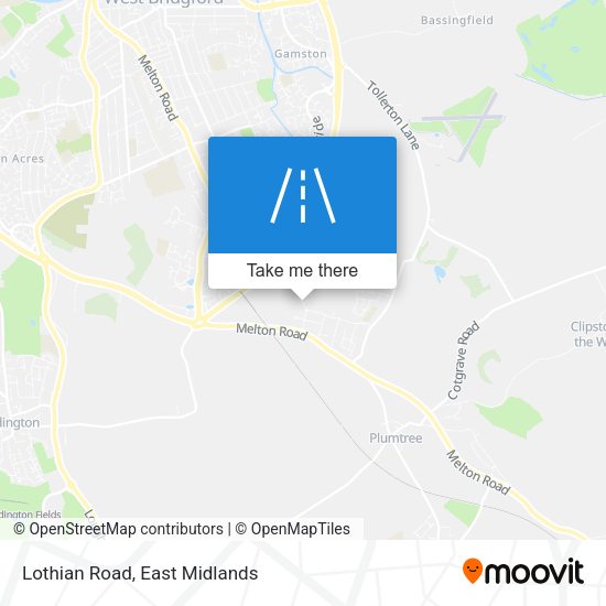 Lothian Road map