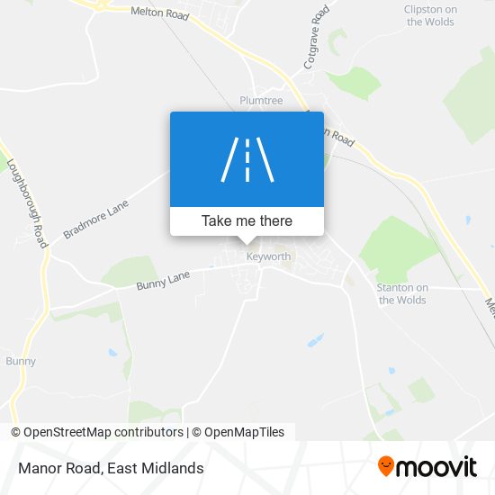 Manor Road map