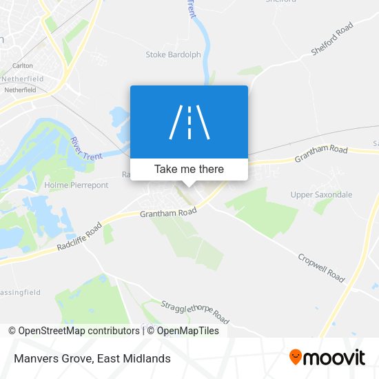 Manvers Grove map