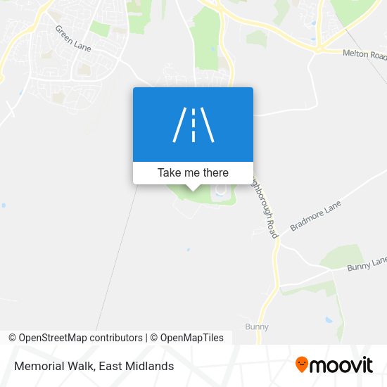 Memorial Walk map