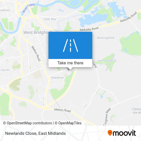 Newlands Close map