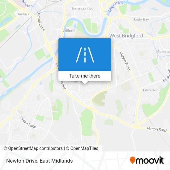 Newton Drive map
