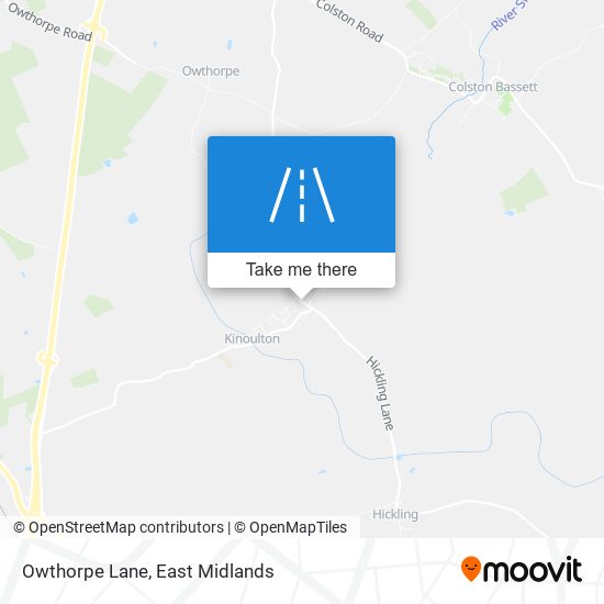 Owthorpe Lane map