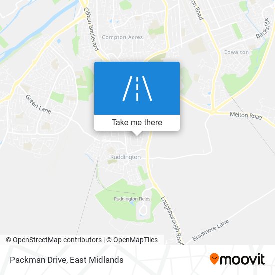 Packman Drive map