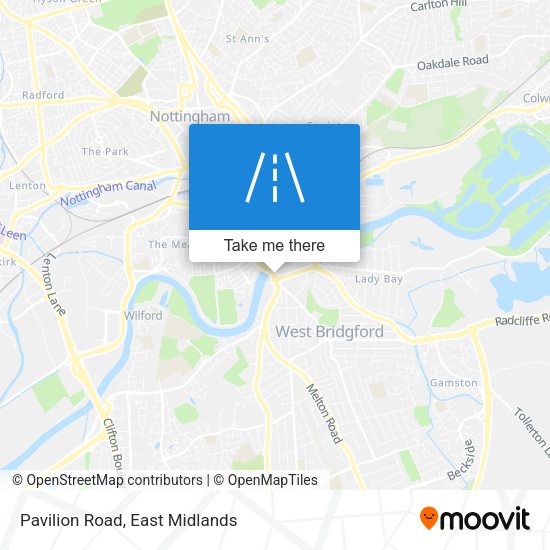 Pavilion Road map