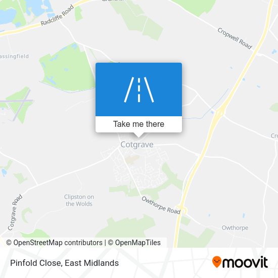 Pinfold Close map