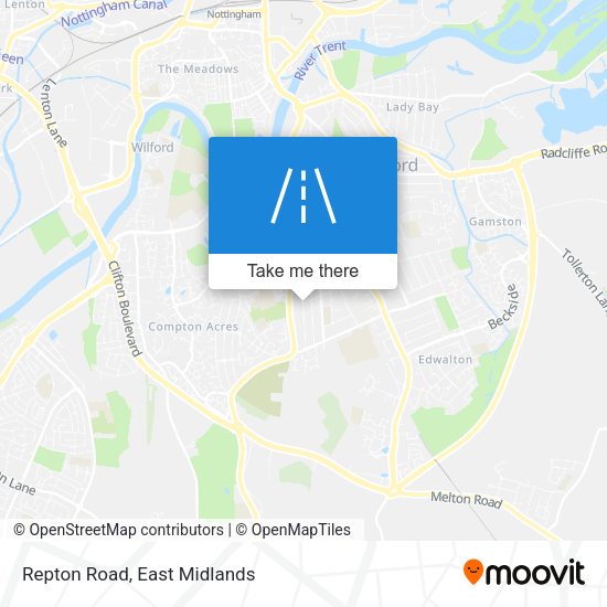 Repton Road map