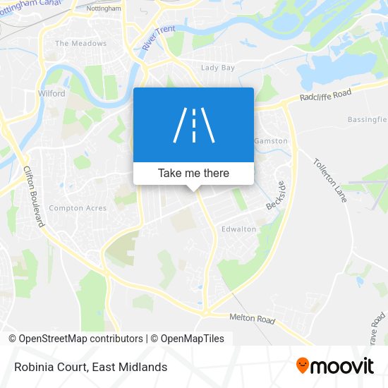 Robinia Court map